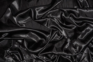 Black Semi Shiny Charmeuse Satin Fabric 60" wide || Fabric by the yard