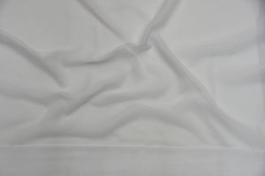 White Soft Sheer Chiffon Fabric 60" Wide || Home Decor Fabric by the Yard