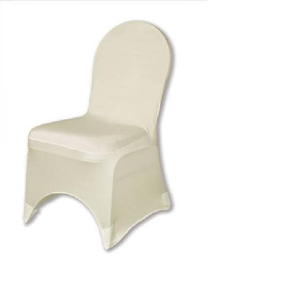 Ivory Heavy Weight Spandex Ballroom Chair Cover || Event Décor