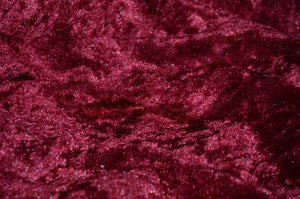 Burgundy Panne Velvet Crush 2-WAY Stretch 60” Wide || Fabric by the Yard