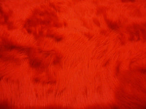 Red Mongolian Plush Faux Fur Suede Back Throw Blanket || Home Décor