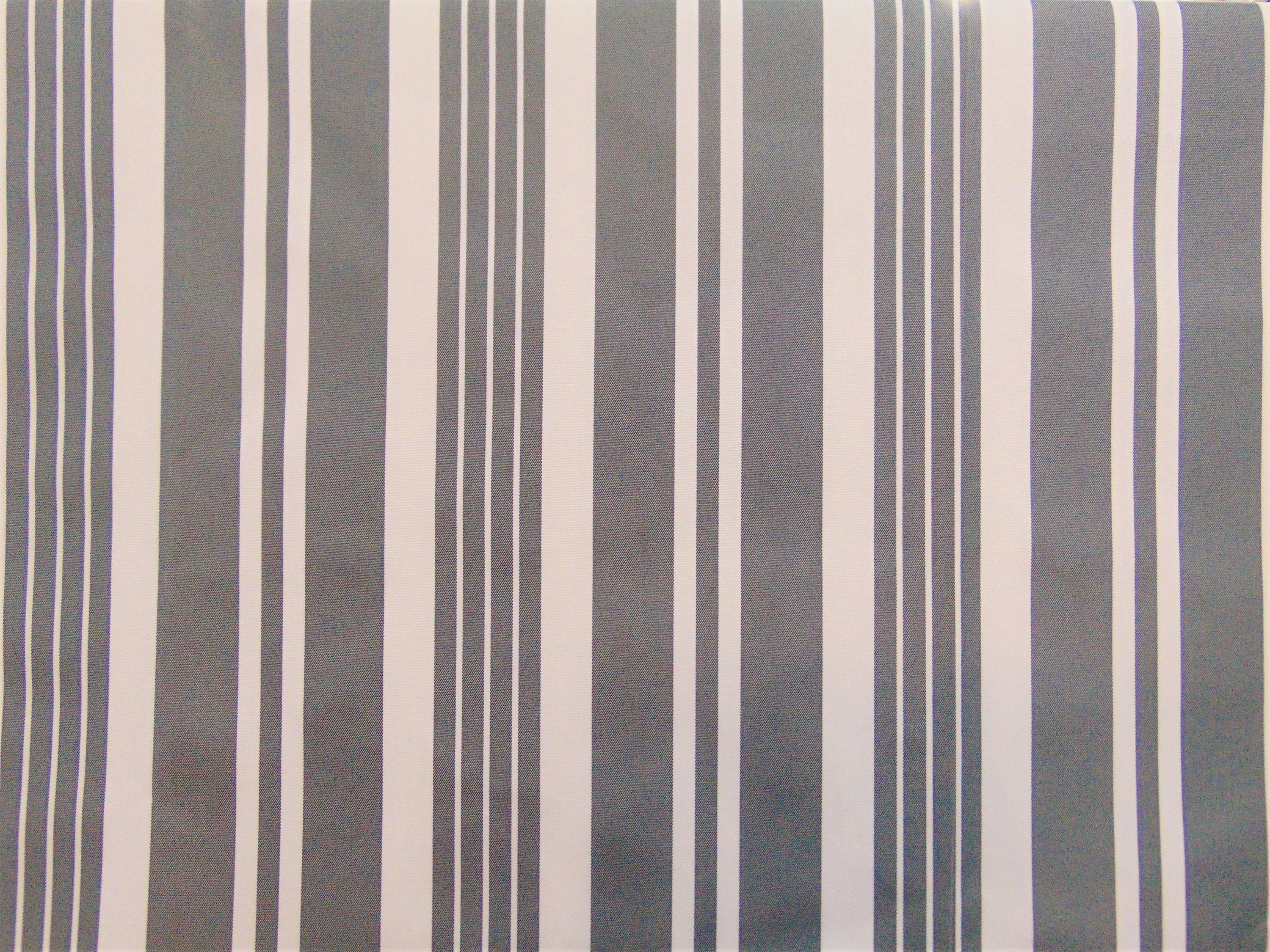 Gray Striped 600 Denier Waterproof UV Protection Nylon Canvas 60" Wide || Sunbrella Fabric by the Yard