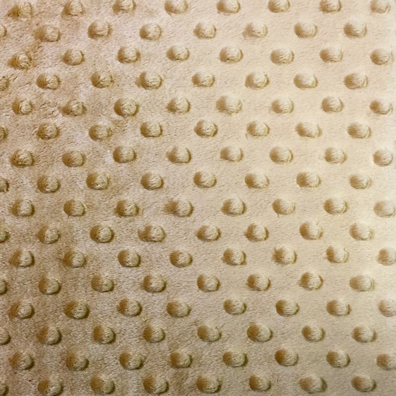 Camel Soft Minky Dimple Dot Faux Fur Fabric 60” || Fabric by the Yard