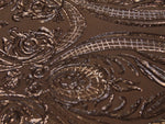 Load image into Gallery viewer, Copper Victorian Egg Tulip Sequin Mesh 4-Way Stretch 55” Wide || Fabric by the Yard
