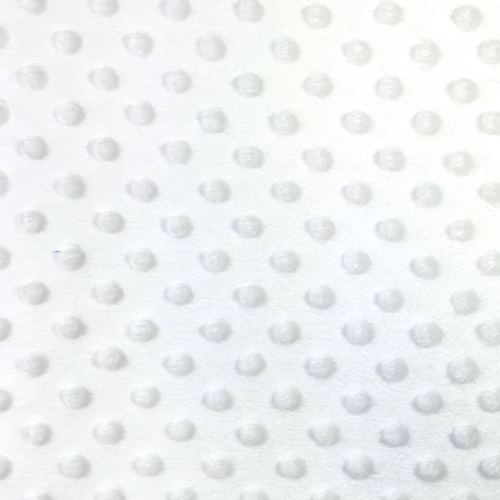 Set of 3 White Double-Sided Minky Dimple Dot Faux Fur 12"x12" Burp Cloths || Home Décor