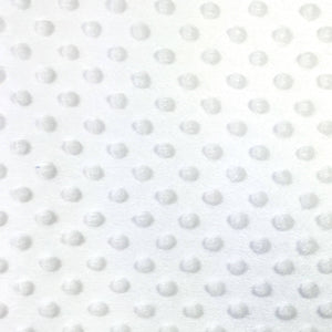 Set of 3 White Double-Sided Minky Dimple Dot Faux Fur 12"x12" Burp Cloths || Home Décor