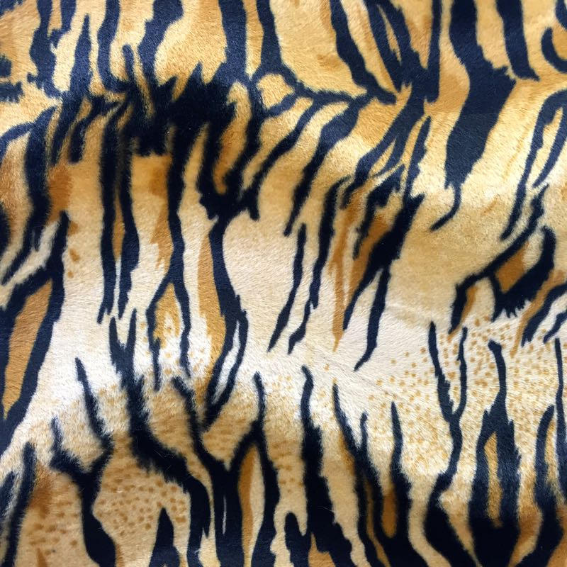 Gold Tiger Velboa 18"x18" Pillow Cover || Home Decor