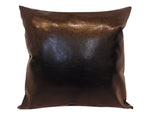 Load image into Gallery viewer, Dark Brown Faux Leather 18&quot;x18&quot; Pillow || Home Decor
