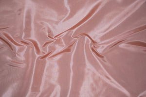 Blush Pink Iridescent Polyester Taffeta 60" Wide || Fabric by the Yard