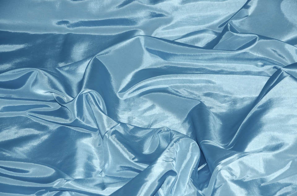 Baby Blue Iridescent Polyester Taffeta 60" Wide || Fabric by the Yard