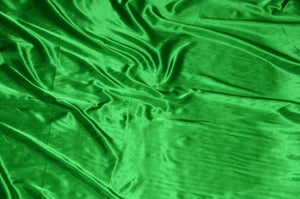 Flag Green Semi Shiny Charmeuse Satin Fabric 60" wide || Fabric by the yard