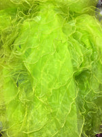 Load image into Gallery viewer, Lime Sheer Ruffle Organza 58” Wide || Fabric by the Yard
