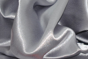 Silver Shimmer Japanese Style Crepe Satin 60" Wide || Fabric by the Yard
