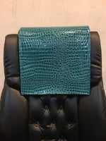 Load image into Gallery viewer, Aqua Crocodile Vinyl 14”x30” Recliner Furniture Protector Cover || Home Décor
