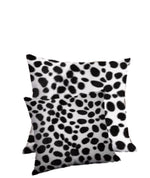 Load image into Gallery viewer, Set of 6 Black White Dalmatian Velboa Minky Faux Fur 18” x 18” Pillows || Home Décor

