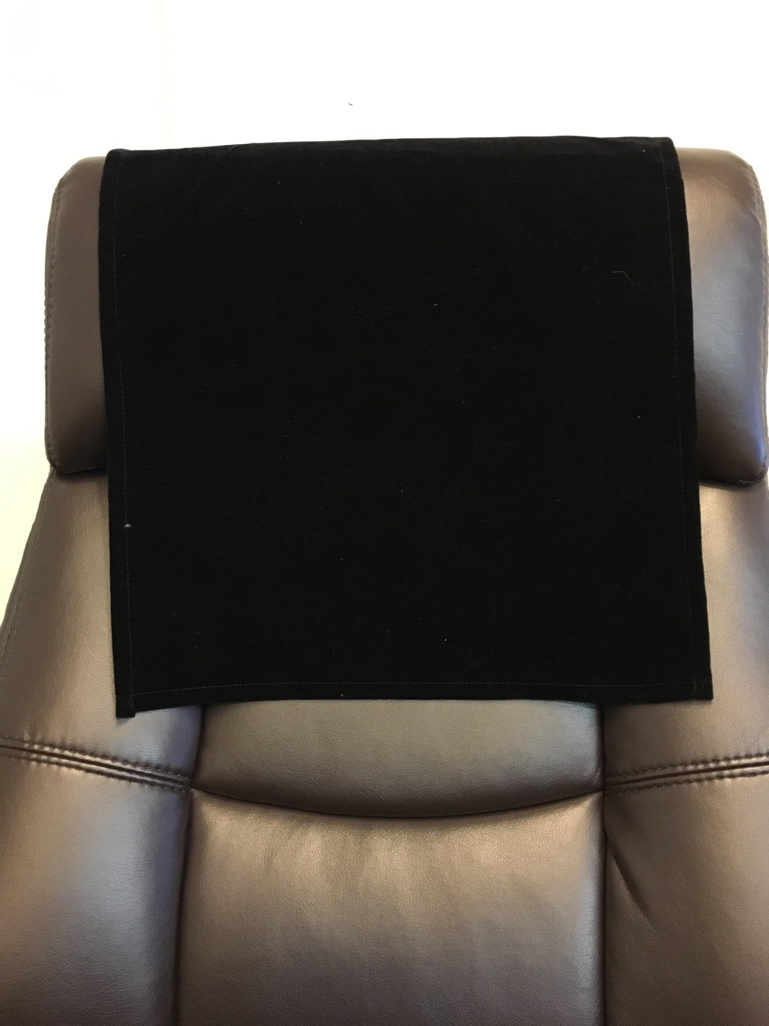 Black Flocking Velvet 14”x30” Recliner Furniture Protector Cover || Home Décor