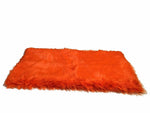 Load image into Gallery viewer, Orange Shaggy Plush Faux Fur Rectangular 2&#39;x4&#39; Area Rug || Home Decor
