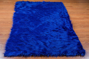 Royal Shaggy Faux Fur Rectangular 8'x10' Area Rug || Home Decor