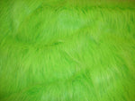 Load image into Gallery viewer, Lime Sparkle Faux Fur 60” Wide || Fabric by the Yard
