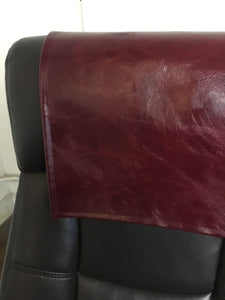 Burgundy Distressed Vinyl 30”x30” Recliner Furniture Protector Cover || Home Décor