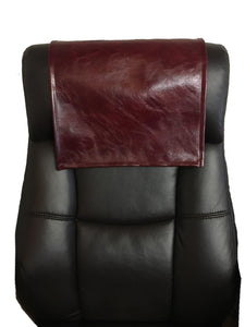 Burgundy Distressed Vinyl 30”x30” Recliner Furniture Protector Cover || Home Décor