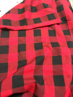 Load image into Gallery viewer, Red Black Checker Print Gingham Polyester Poplin 59&quot; Wide || Fabric by the Yard
