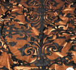 Load image into Gallery viewer, Fleur-De-Lis Wallpaper Stretch Velvet Burnout 60&quot; Wide || Fabric by the Yard
