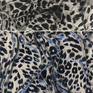 Leopard Stretch Velvet Burnout 60" Wide || Fabric by the Yard