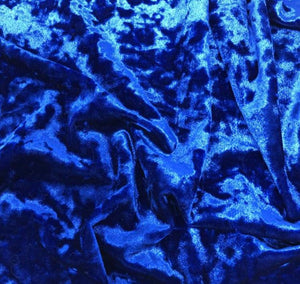 Royal Crushed Stretch Velvet 60" Wide || Dance Wear Fabric by the Yard