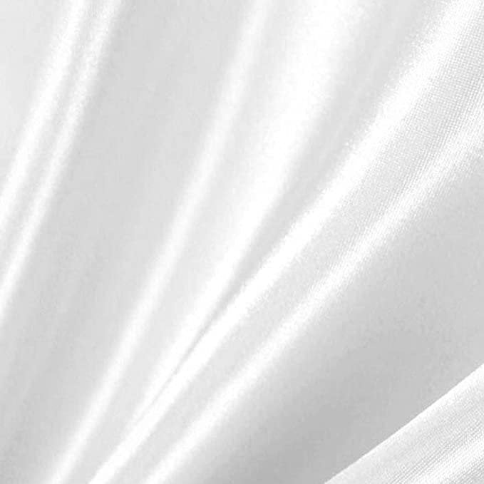 White Bridal Satin Polyester 58" Wide || Fabric by the Yard