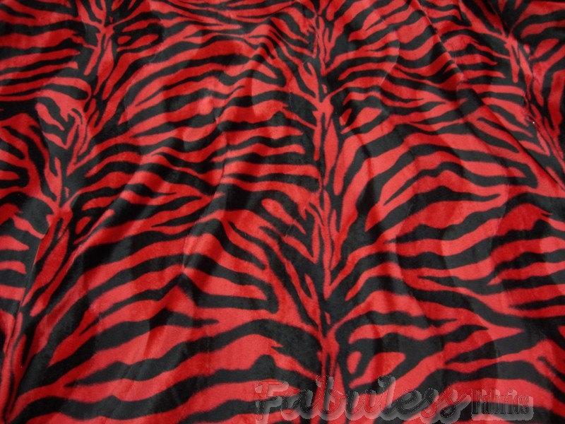 red-black-zebra-velboa-faux-fur-60-wide-upholstery-fabric-by-the-yard