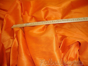 Apricot Shantung Dupioni Faux Silk 54" Wide || Fabric by the Yard