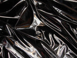 Load image into Gallery viewer, Black Liquid Fetish Wet Pleather Faux Leather Vinyl 54&quot; || Fabric by the Yard
