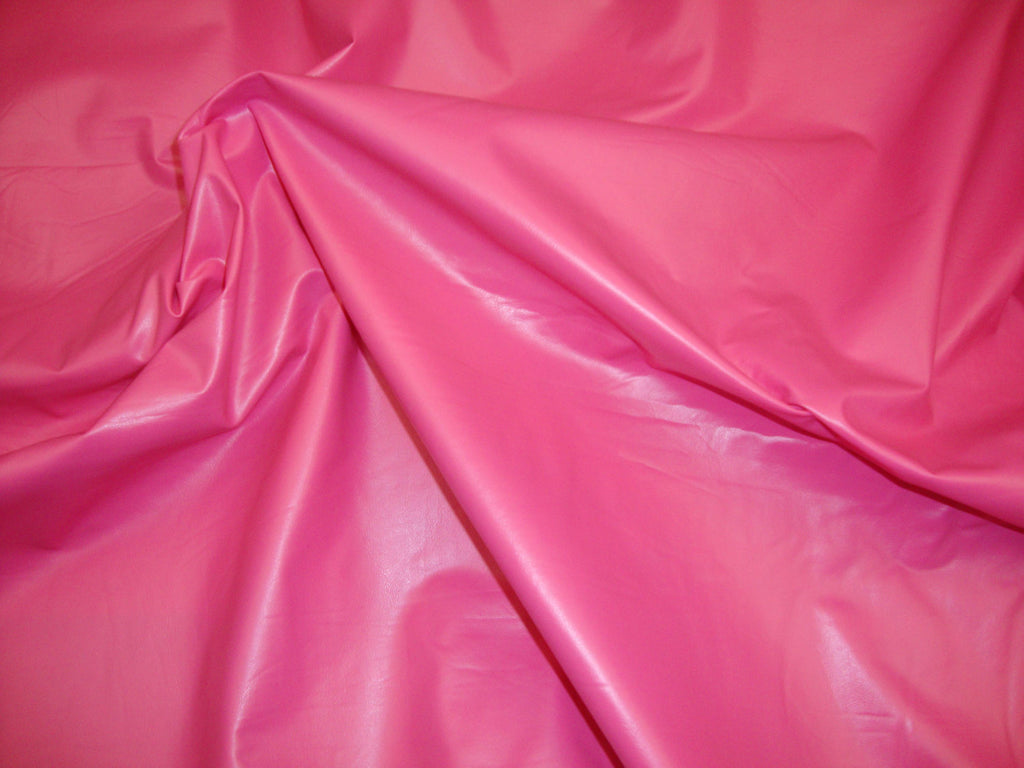 hot-pink-faux-leather-vinyl-54-wide-upholstery-fabric-by-the-yard
