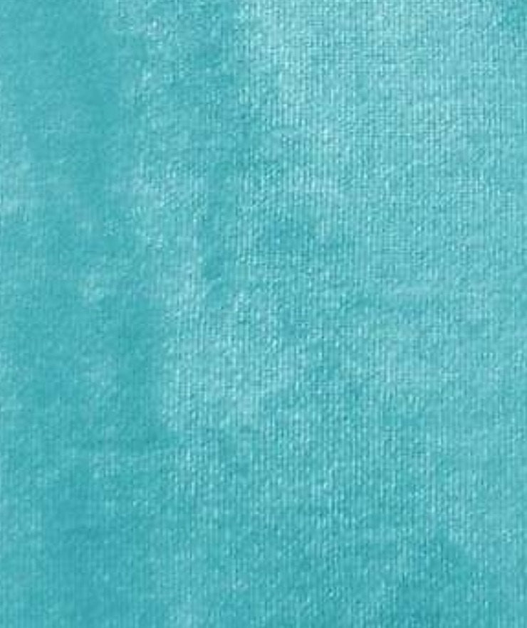 Turquoise 4-WAY Spandex Stretch Velvet 60" Wide || Dance Wear Fabric by the Yard