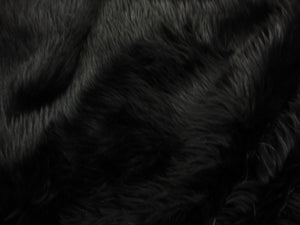 Black Shaggy Plush Faux Fur Rectangular 3'x5' Area Rug || Home Decor