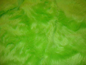 Lime Shaggy Plush Faux Fur Rectangular 3'x5' Area Rug || Home Decor