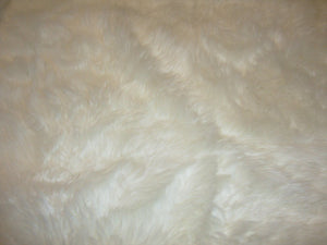 Set of 2 Ivory Mongolian Faux Fur 18” x 18” Pillow Covers || Home Décor