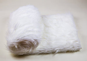 White Shaggy Faux Fur Suede Back 96”x120” XL King Throw Blanket || Home Décor