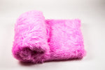 Load image into Gallery viewer, Hot Pink Shaggy Faux Fur Suede Back 108”x60” Throw Blanket || Home Décor
