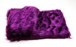 Load image into Gallery viewer, Violet Shaggy Faux Fur Suede Back 108”x60” Throw Blanket || Home Décor
