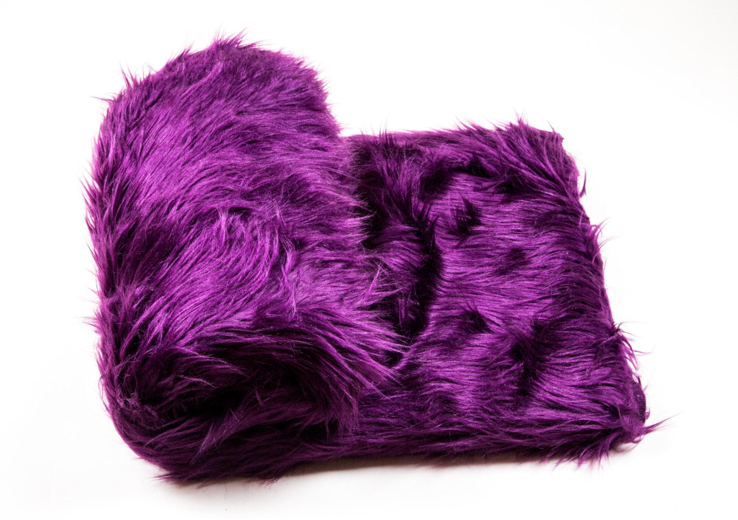 Violet Shaggy Faux Fur Suede Back 108”x60” Throw Blanket || Home Décor