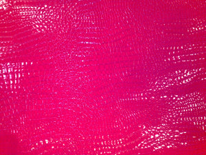 crocodile-fuchsia-faux-leather-vinyl-54-wide-upholstery-fabric-by-the-yard